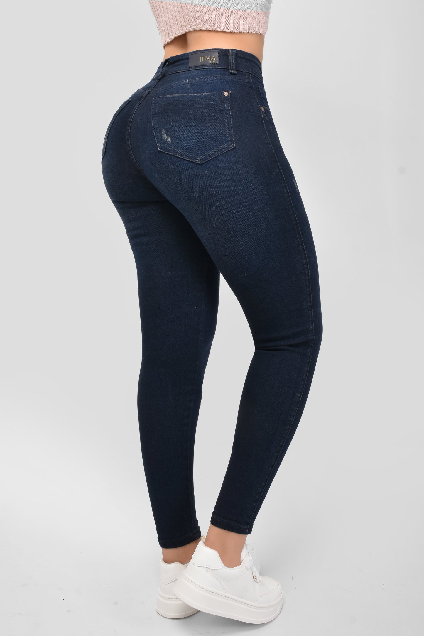 1. Jeans Skinny Tiro Alto Ref 1023