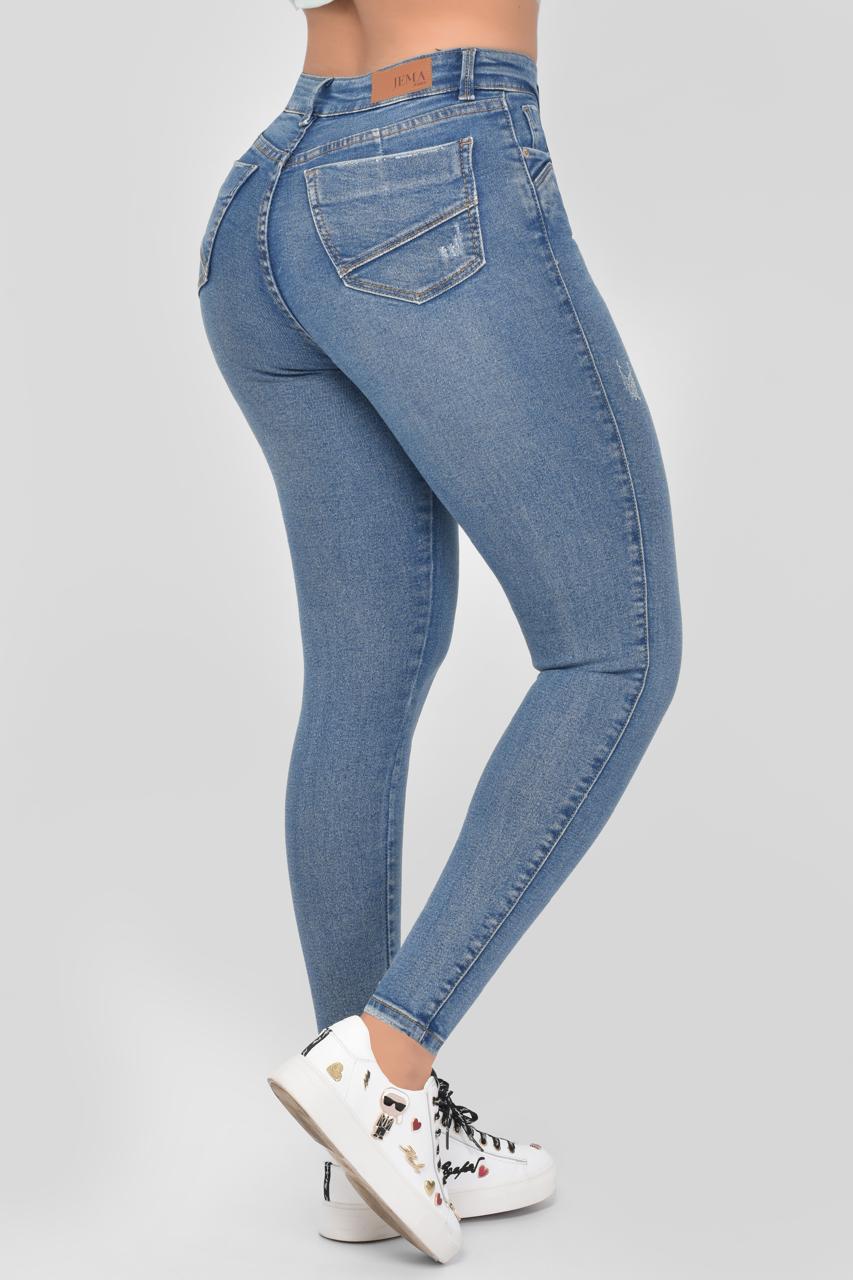 1. Jeans Skinny Tiro Alto Ref 1029