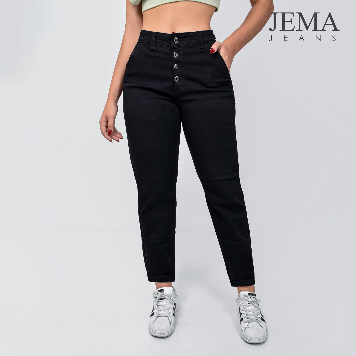 Jeans Mom Tiro Alto Ref 5005