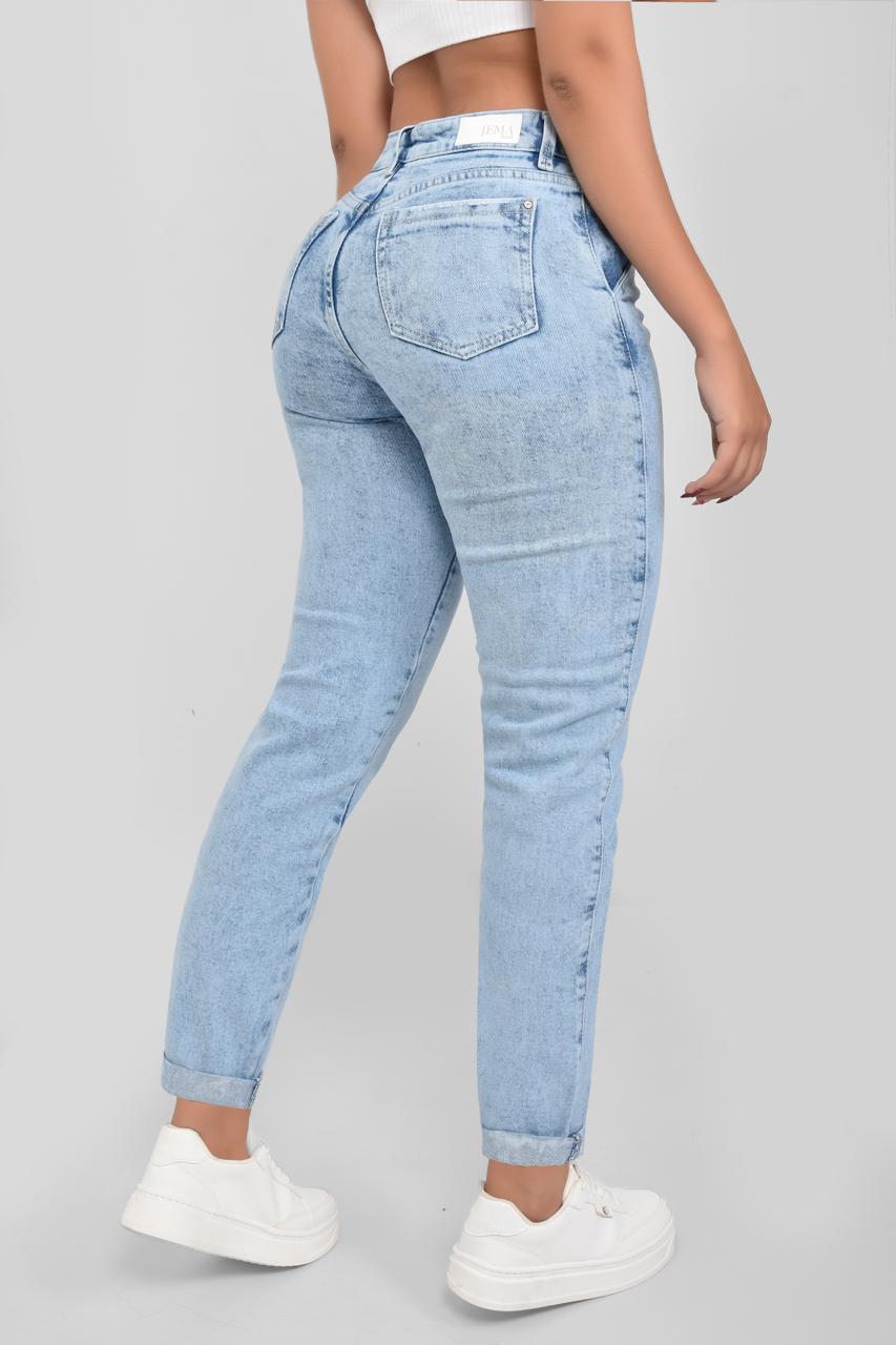 Jeans Mom Tiro Alto Ref 5003