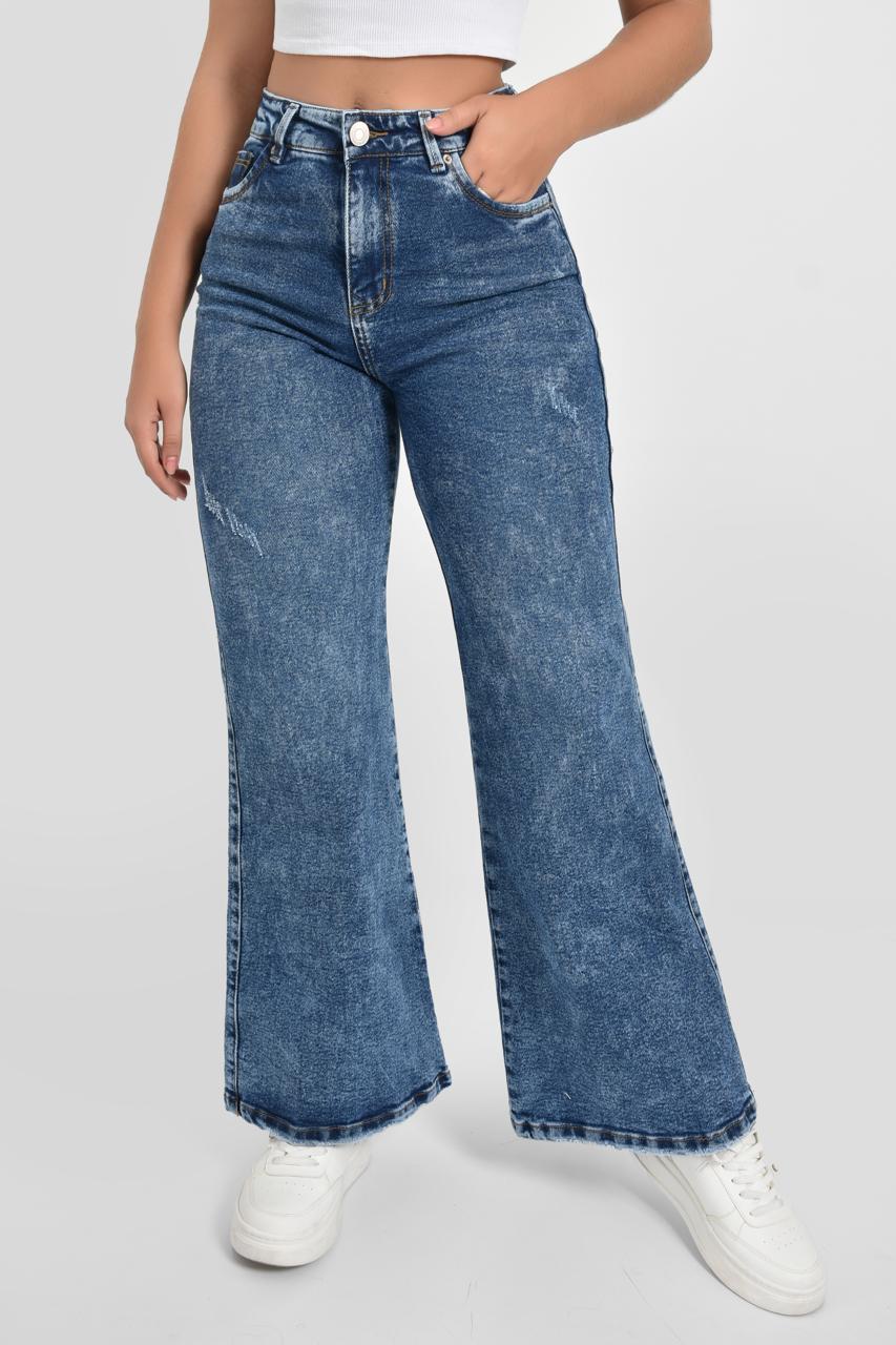 5. Jeans FLARE Bota ancha Tiro Alto Ref 5011