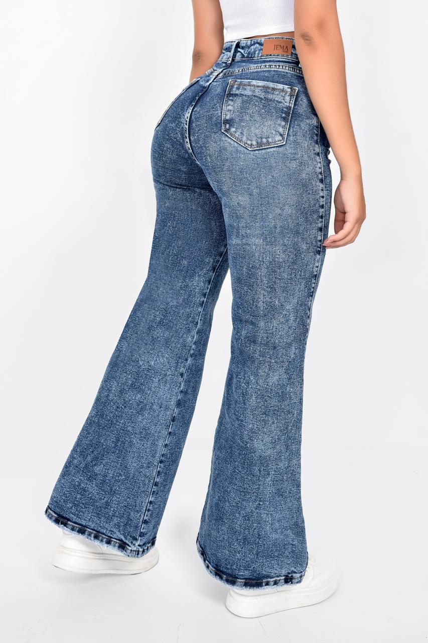 5. Jeans FLARE Bota ancha Tiro Alto Ref 5011
