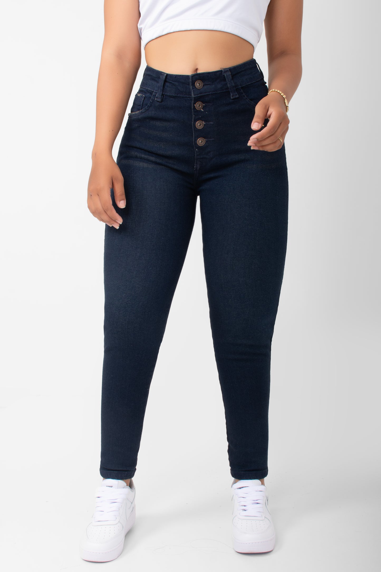 Jeans Skinny Tiro Alto Ref 1003