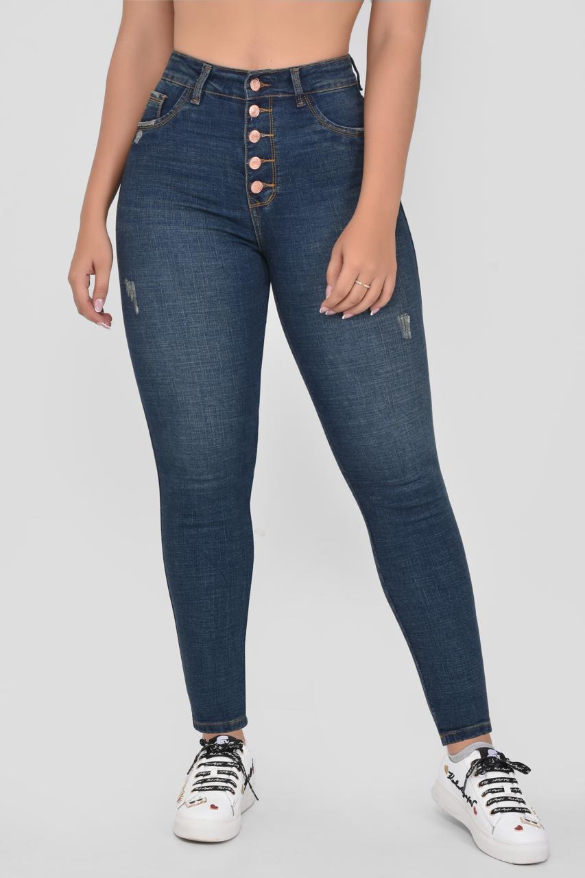 Jeans Skinny Tiro Alto Ref 1030