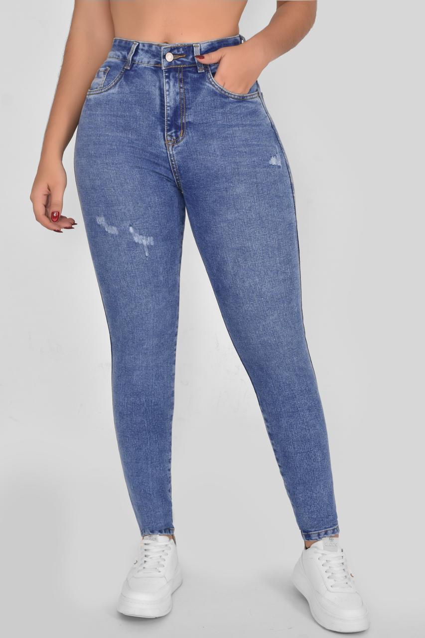 1. Jeans Skinny Tiro Alto Ref 1035