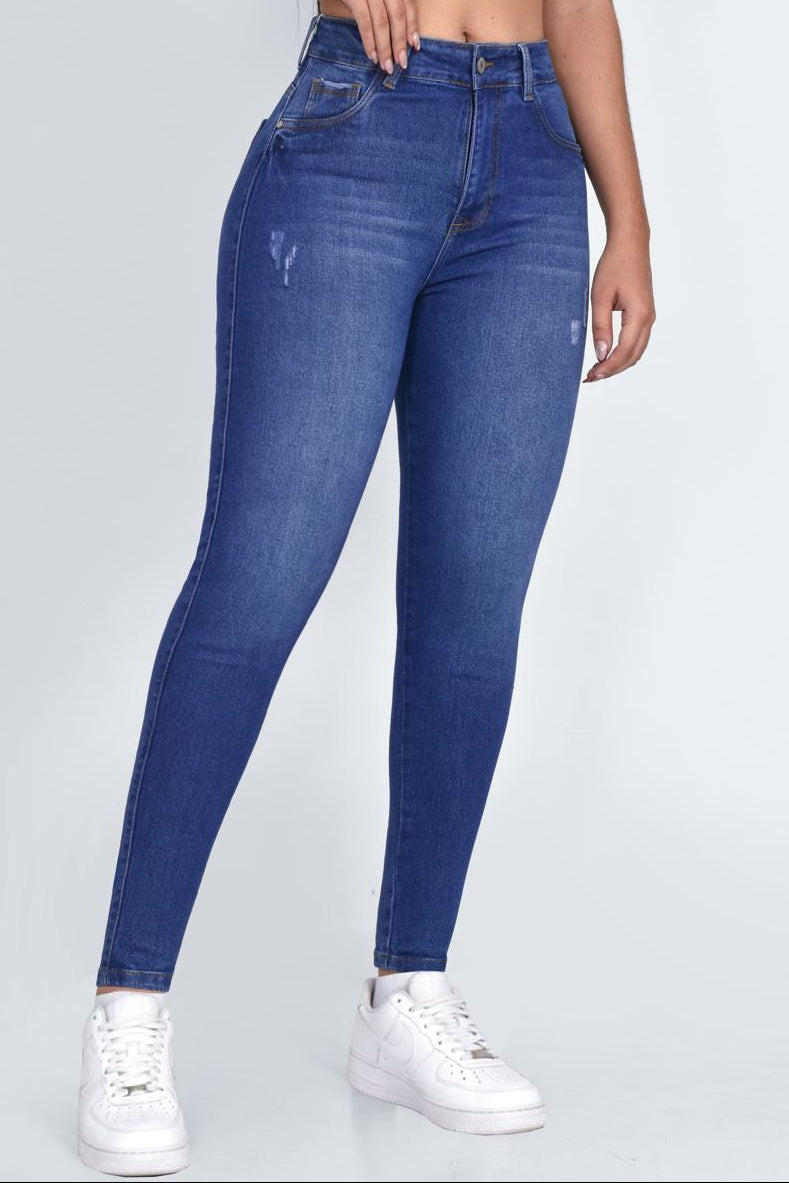 1. Jeans Skinny Tiro Alto Ref 1037