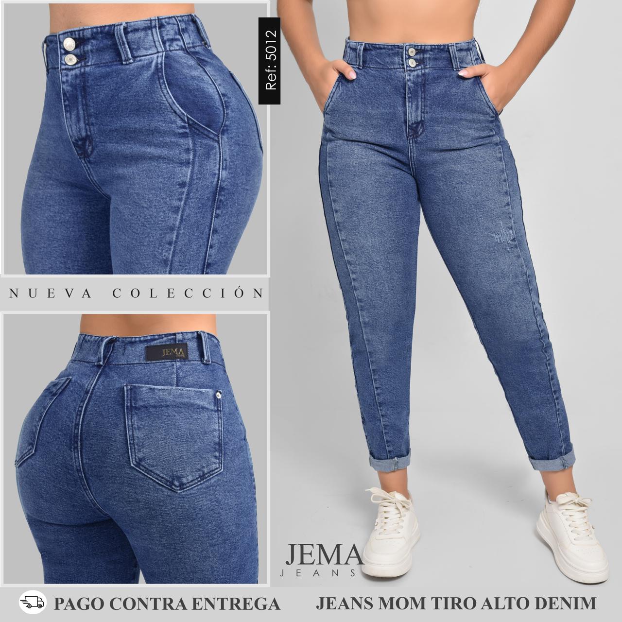 5. Jeans Mom Tiro Alto Ref 5012