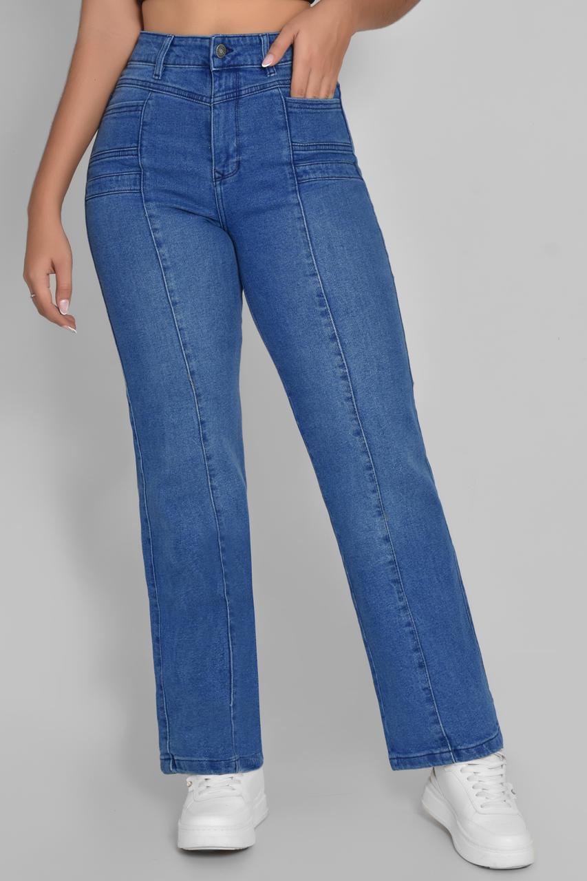Jeans  Straight Denim Tiro Alto Ref 5013