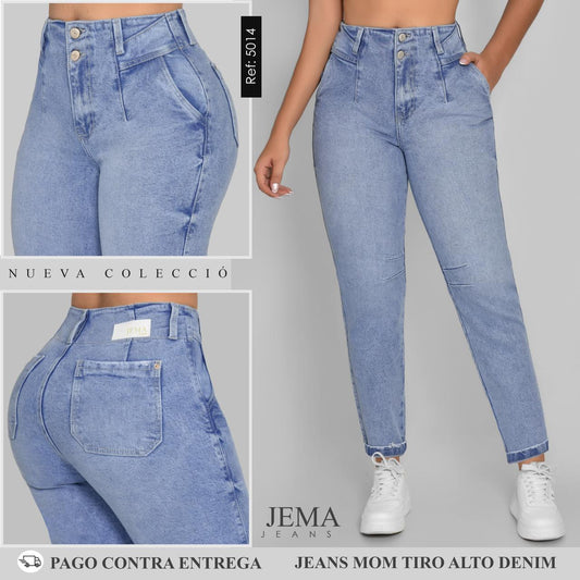 5. Jeans Mom Tiro Alto Ref 5014