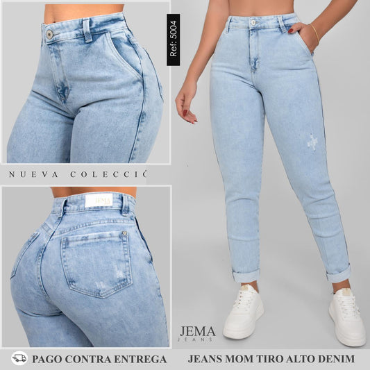 5. Jeans Mom Tiro Alto Ref 5004