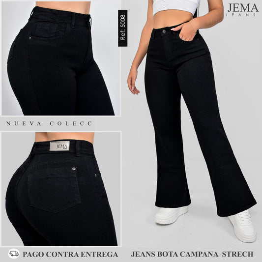 Jeans Flare  Tiro Alto Ref 5008