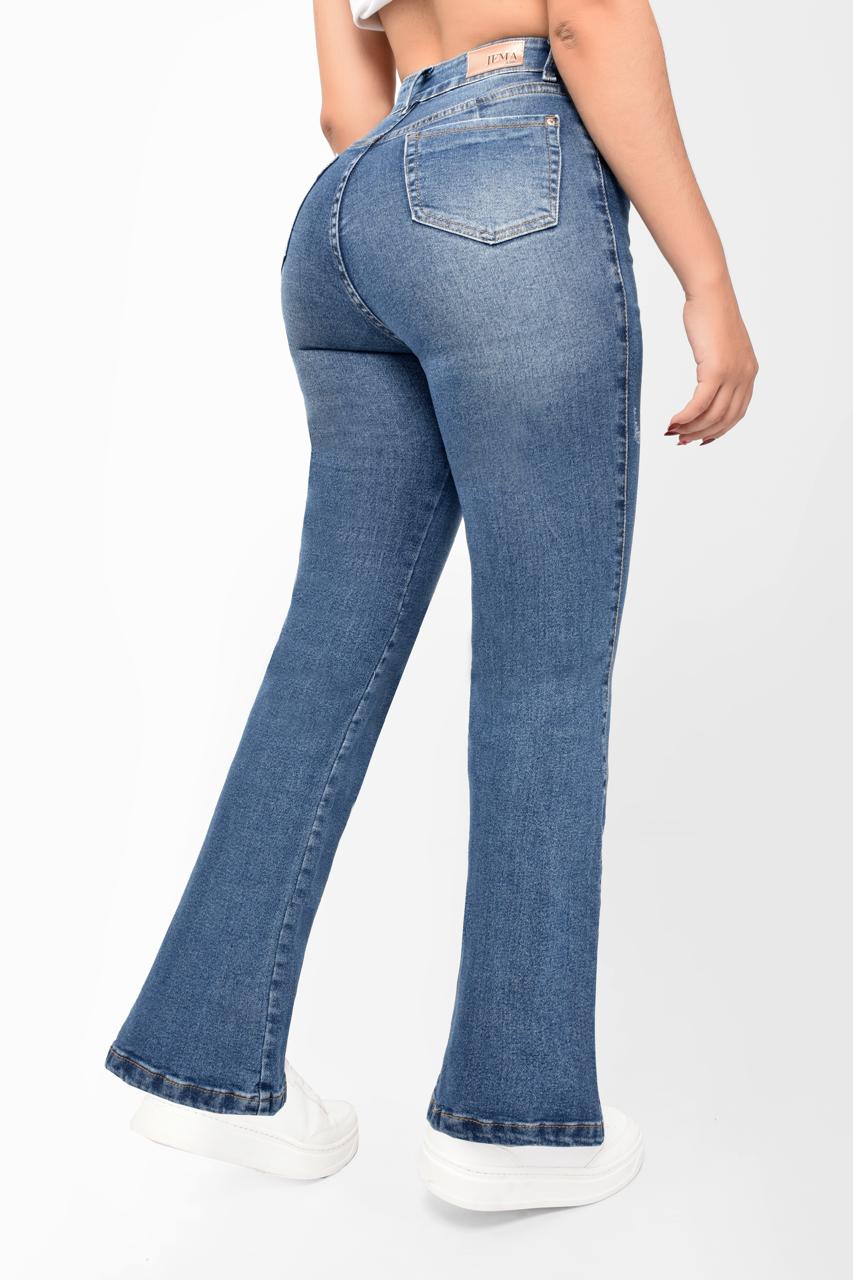 5.Jeans Bota Campana  Tiro Alto Ref 5010