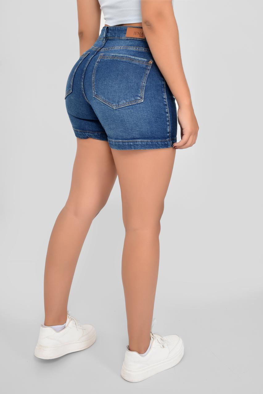 1. Short Denim Tiro Alto Ref 9002