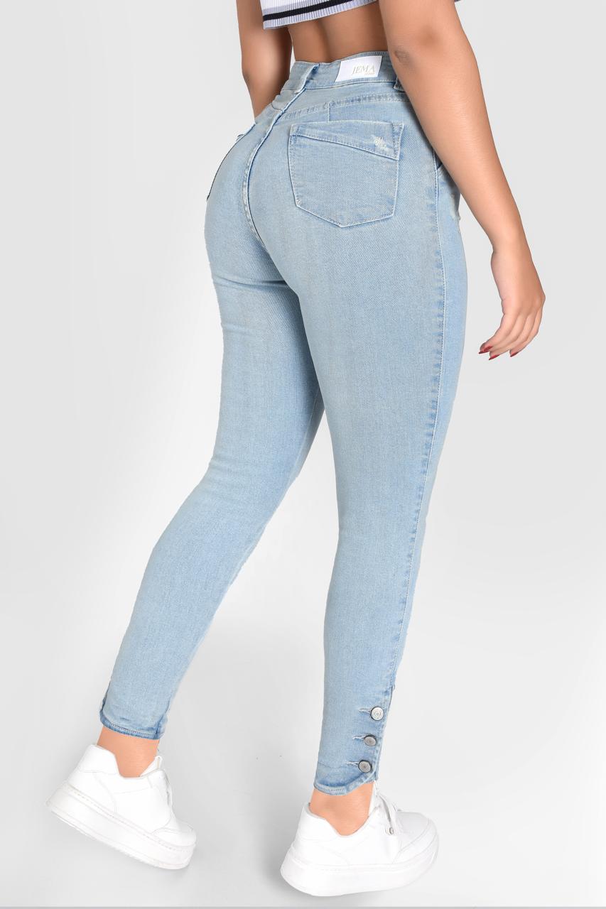 1. Jeans Skinny Tiro Alto Ref 1027