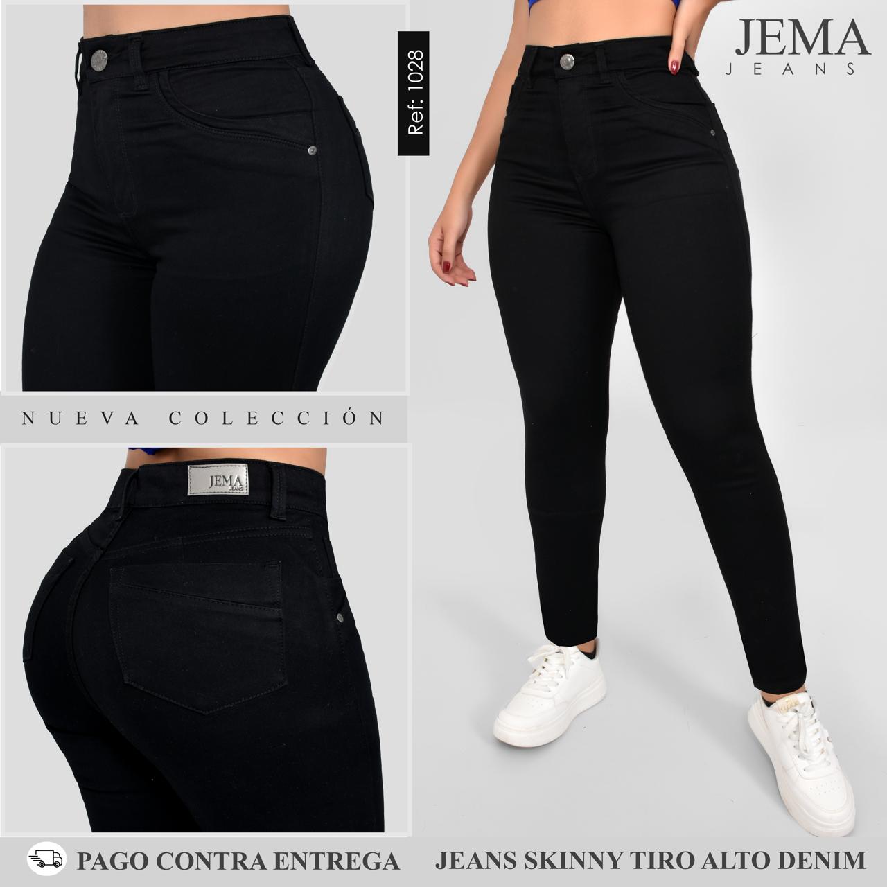 Jeans Skinny Tiro Alto Ref 1028