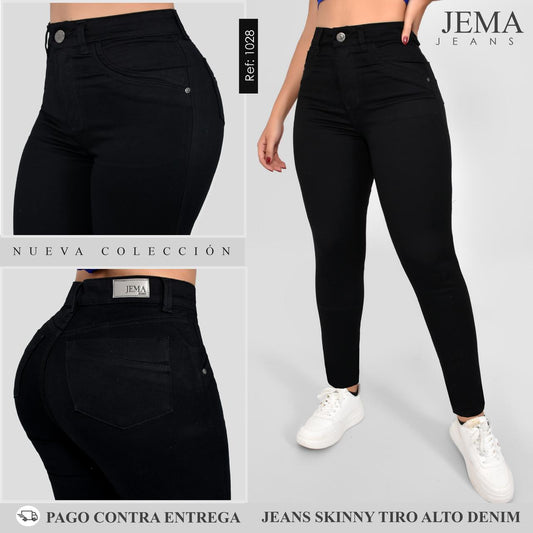 Jeans Skinny Tiro Alto Ref 1028